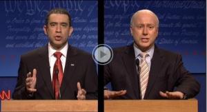 Click to watch SNL's debate skit
